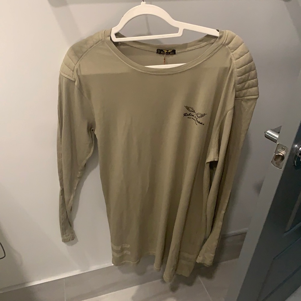 Robin’s Jean Beige shirt with Swarovski crystals
